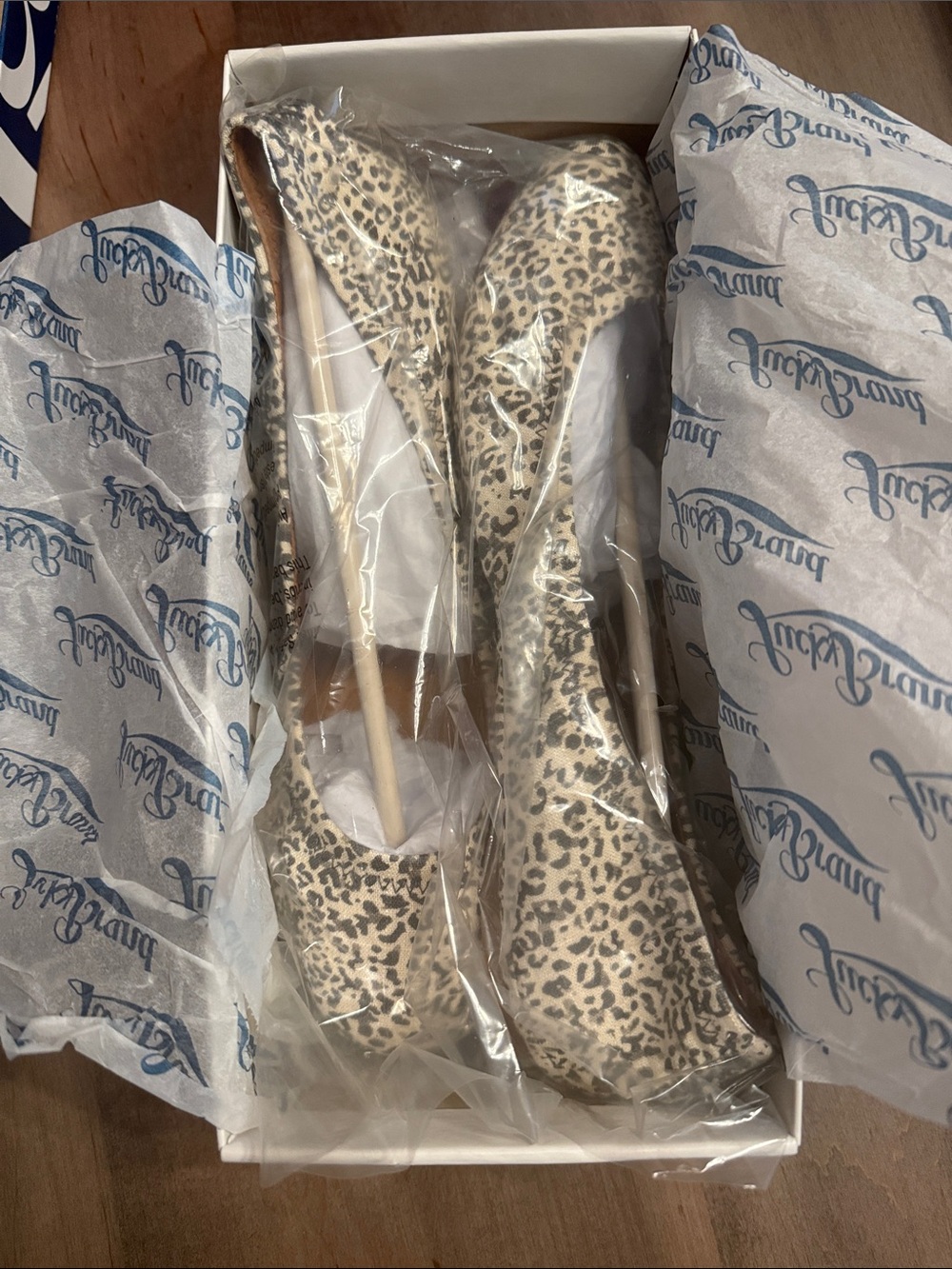 Lucky Brand Leopard Print Flats in Cream and Black - Picture 3 of 5